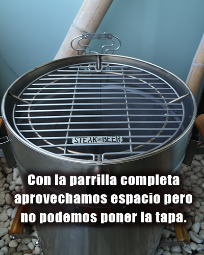 Parrilla superior completa grande